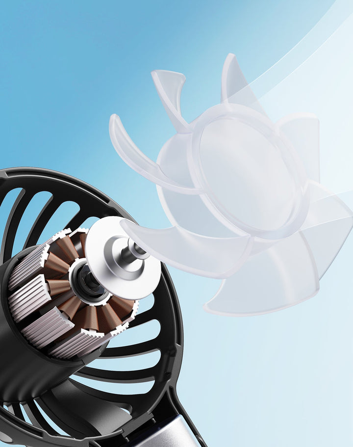 Mini Portable Fan Powerful Handheld Fan Rechargeable | Bowlift