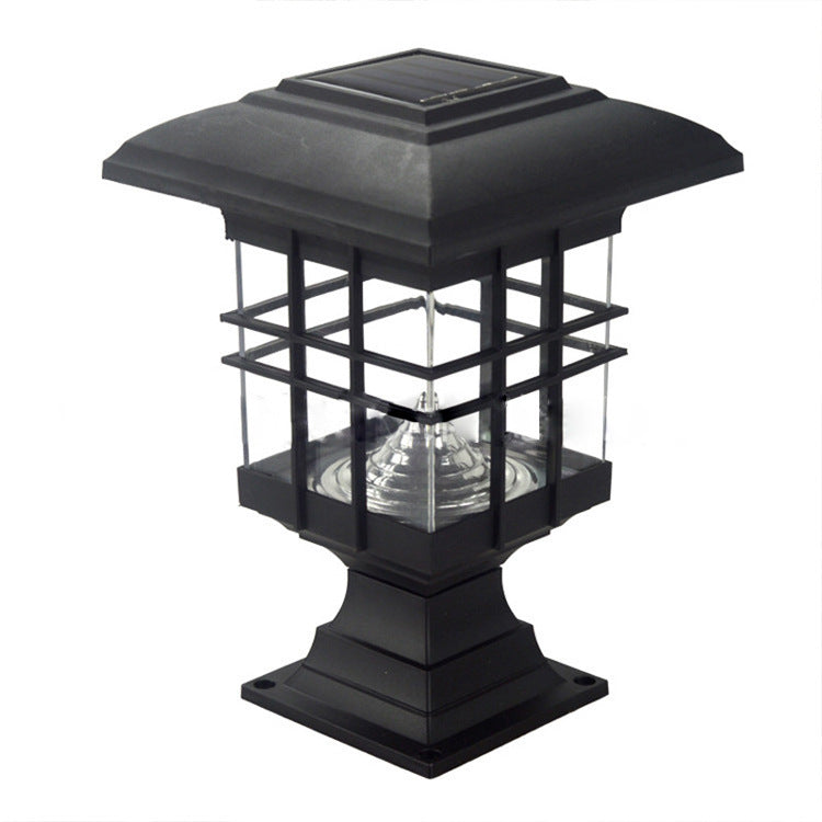 Modern Simplicity Solar Square Pillar LED Outdoor Lawn Landscape For Garden | Bowlift