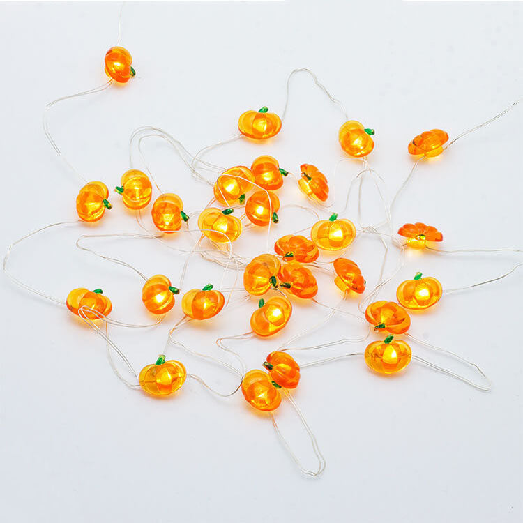 BowLift | Modern Thanksgiving Maple Acorn Pumpkin Decoration 30 LED String Lights