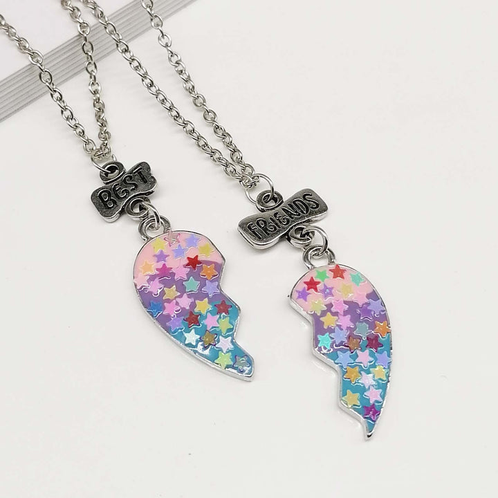 BowLift | Heart Pendant Best Friends Forever Friendship Necklace