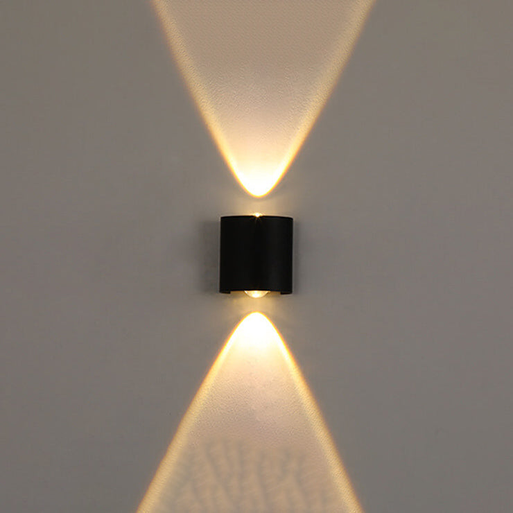 Modern Outdoor Arc Up and Down Spotlight LED Outdoor Waterproof Wall Sconce Lamp | Bowlift