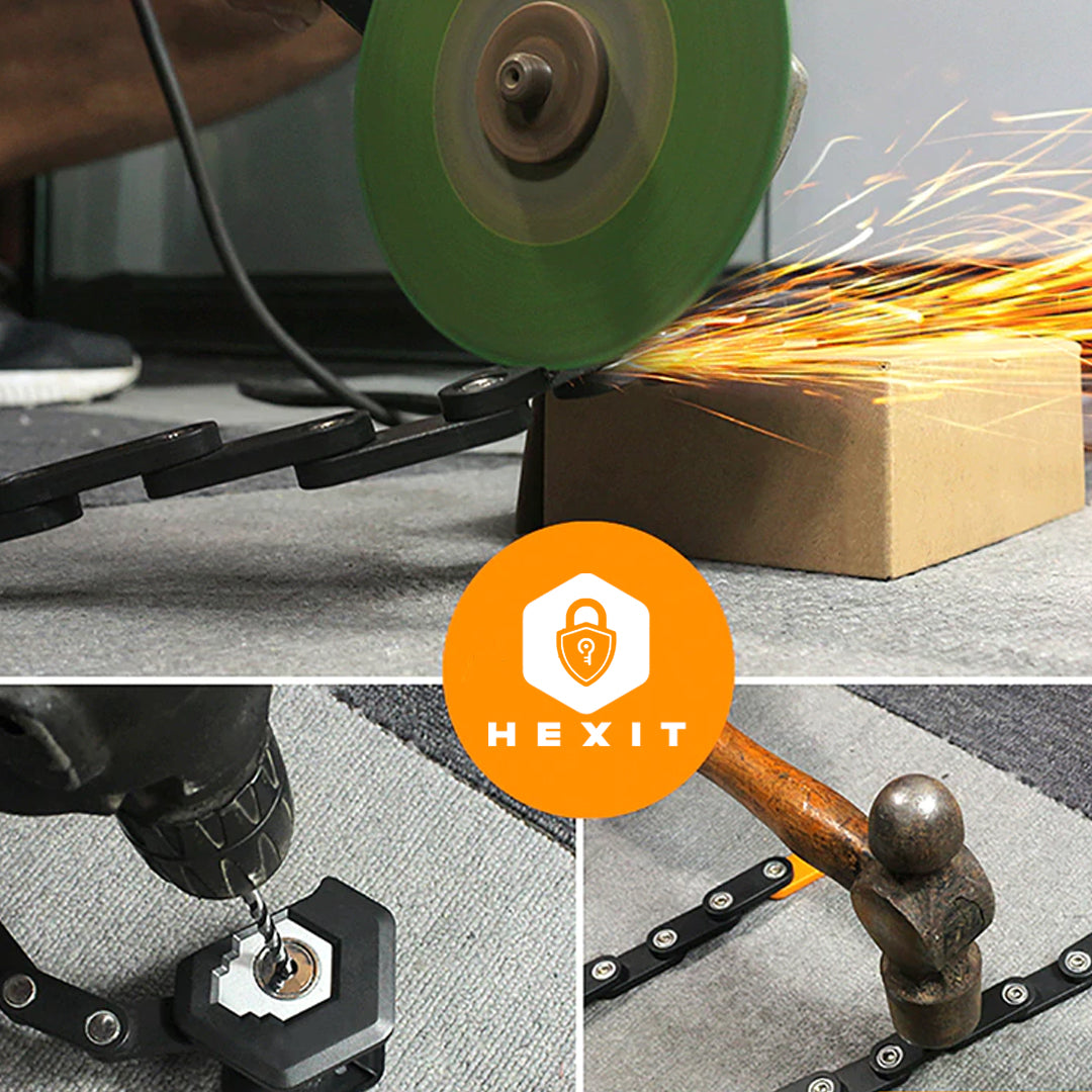 HEXIT™ FoldLock - Compact and Lightweight Bike Lock Bowlift