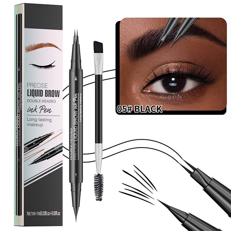 BowLift | 2-in-1 Dual-Ended Eyebrow Pencil with Micro-Fork Tip Applicator and Precise Brush Tip