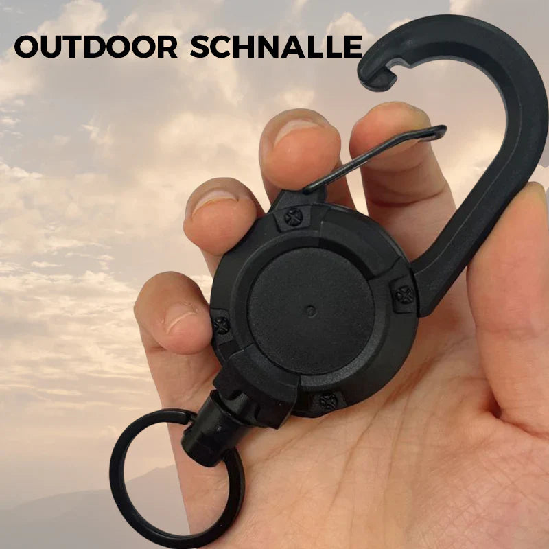BowLift | Automatic retractable wire rope outdoor keychain