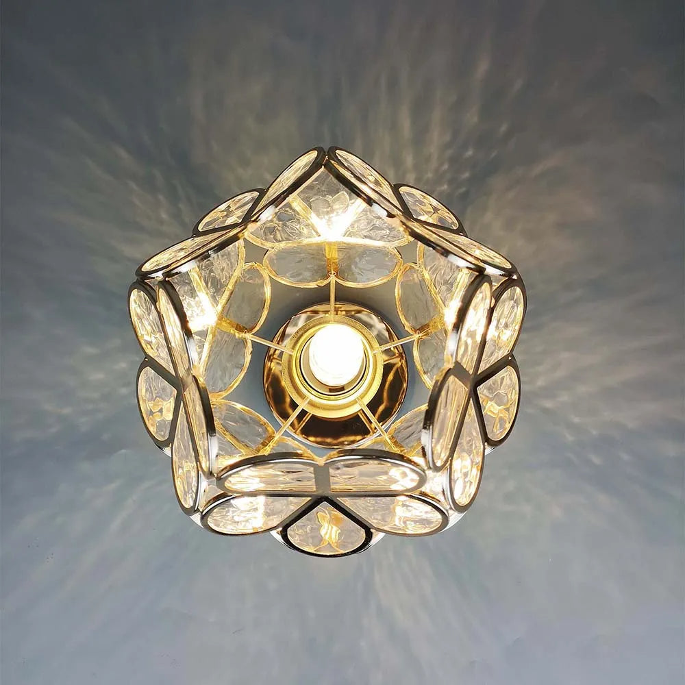 BowLift | Glass Flower Ceiling Lamp - FloraGlow