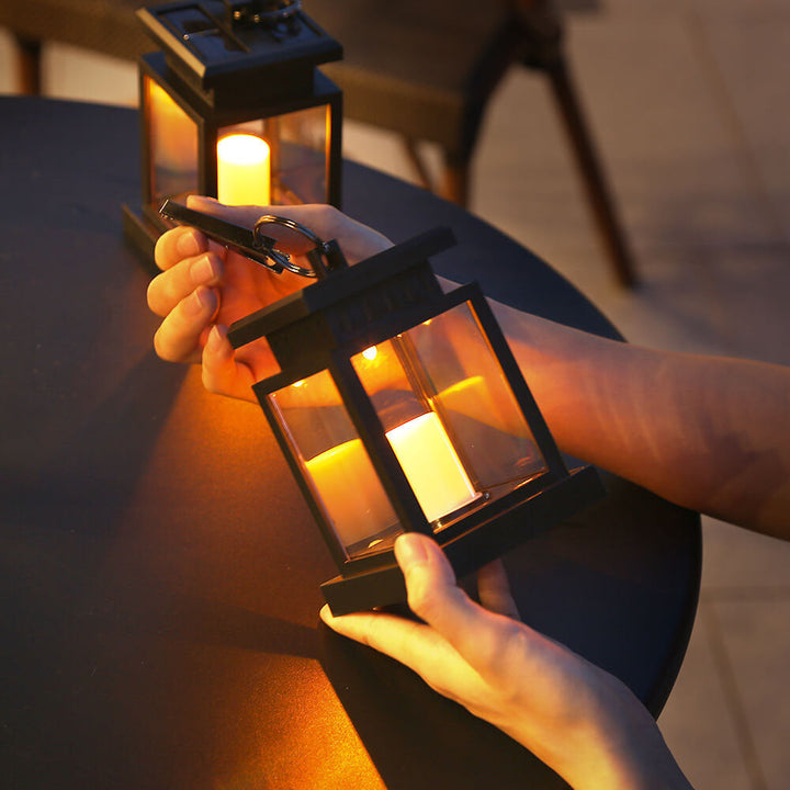 BowLift | Solar Retro Candle Lantern LED Outdoor Hanging Light