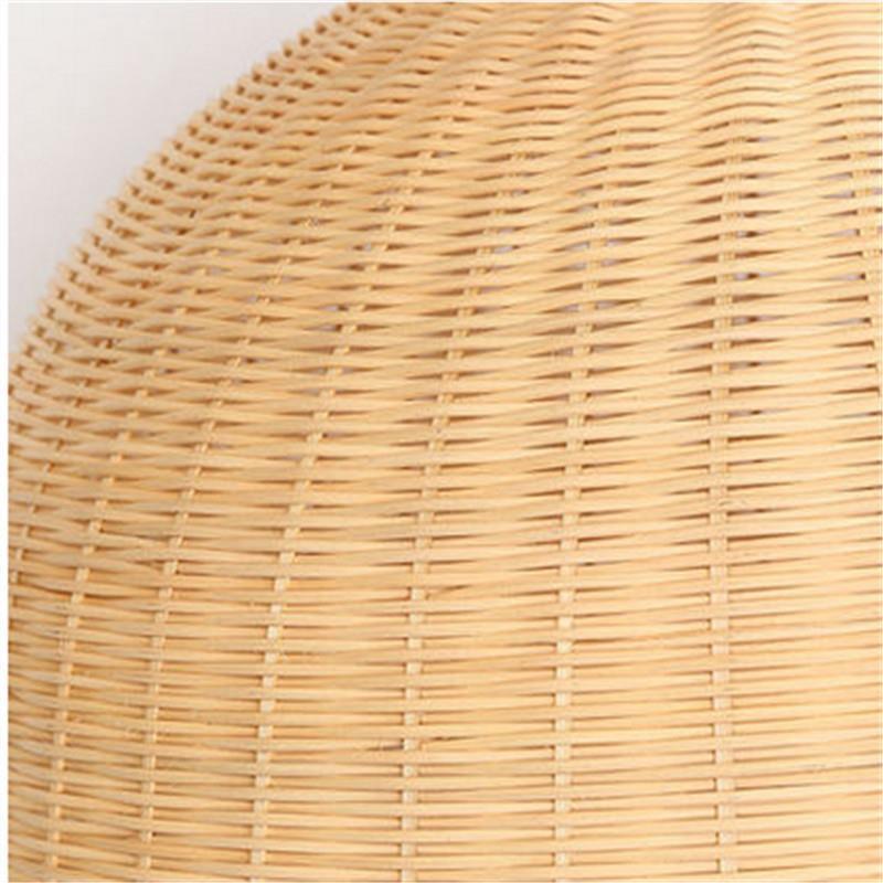 NatureGlow Pendant Lamp - Woven Reed and Bamboo Lighting | Bowlift