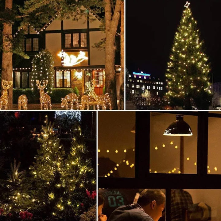 Solar string lights with ball lights - 5M-20 LED / 7M-50 LED / 12M-100 LED | Bowlift