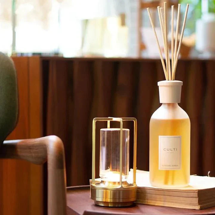 BowLift | Wireless Lantern Lamp with Crystal Shade