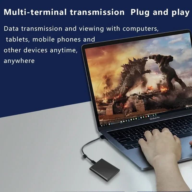BowLift | External 100GB Hard Drive with Ultra-Fast USB-C & USB 3.1 Connection