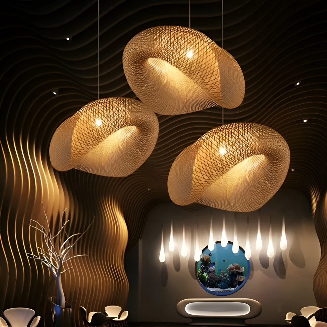 BambooAura - nature-inspired bamboo pendant Bowlift