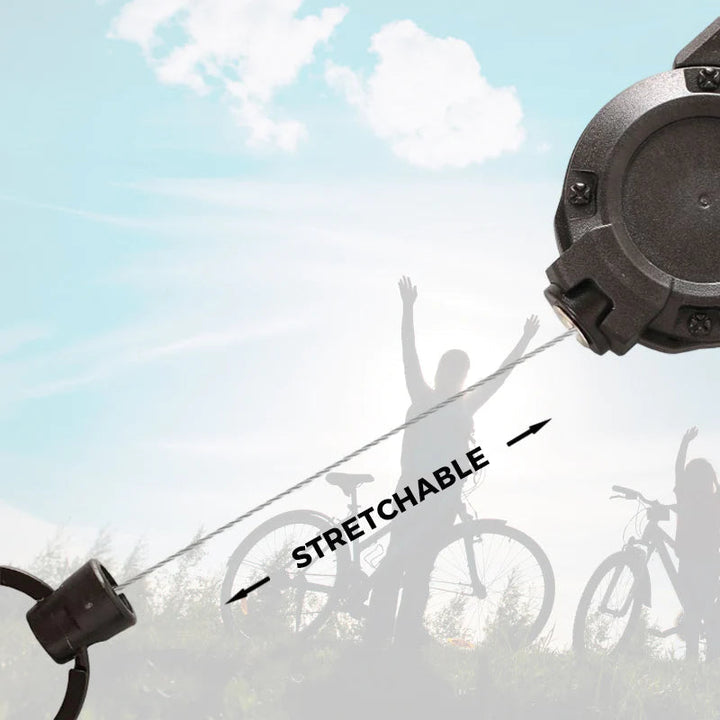 BowLift | Outdoor automatic retractable wire Luya tactical keyring with theft protection