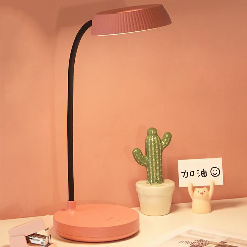 BowLift | LumaPlate Minimalist LED Table Lamp | USB Charging | Eye Protection | Touch Control | Modern Design