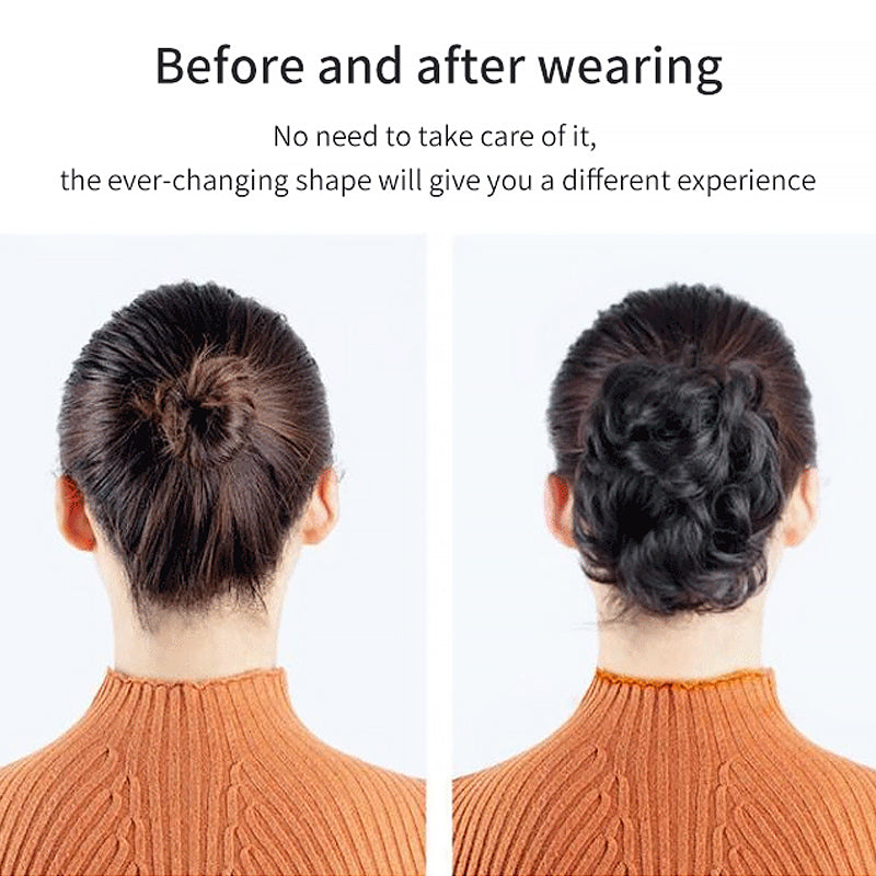 Bun Clipping Flower Buds Wig | Bowlift