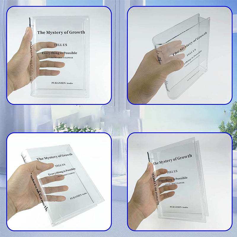 Book Shape Acrylic Vase | Bowlift