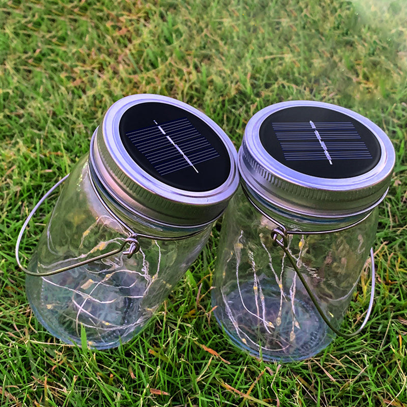 Modern Art Deco Waterproof Solar Glass Stainless Steel Copper Wire Star LED String Lights Outdoor Lighting For Garden | Bowlift