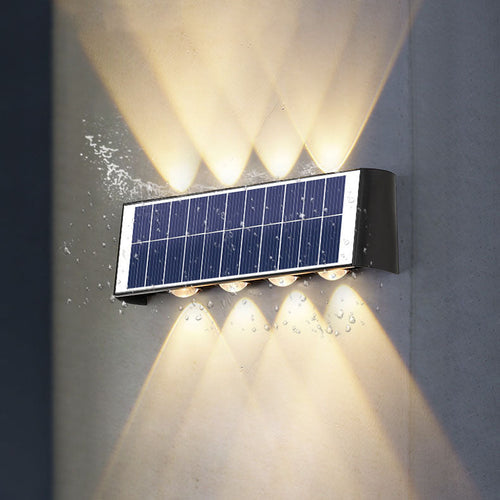 BowLift | Modern Simplicity Solar Waterproof Rectangular ABS PMMA LED Wall Light Lamp For Outdoor Patio
