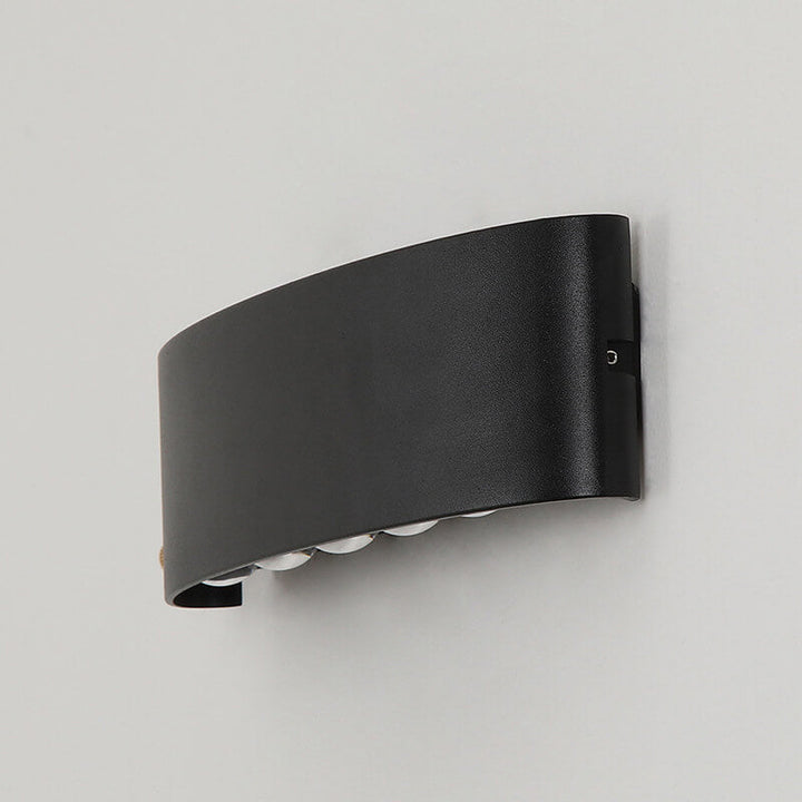 Modern Outdoor Arc Up and Down Spotlight LED Outdoor Waterproof Wall Sconce Lamp | Bowlift