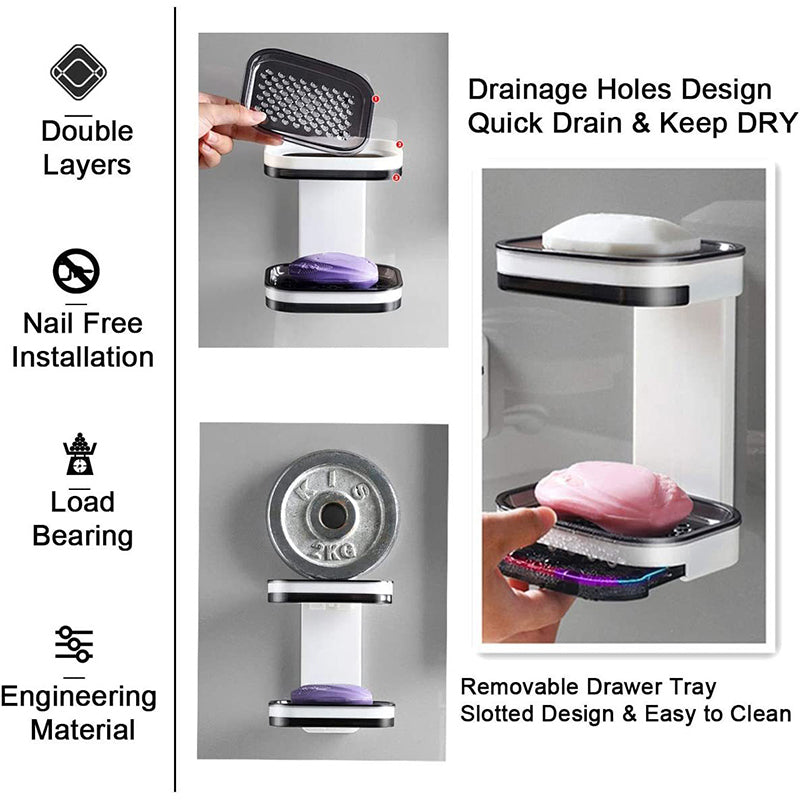 Soap Dish with Draining Tray | Bowlift