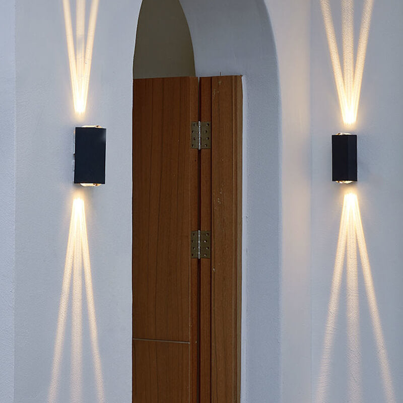 BowLift | Modern Waterproof LED Outdoor Wall Light – Rectangular Aluminium Fixture