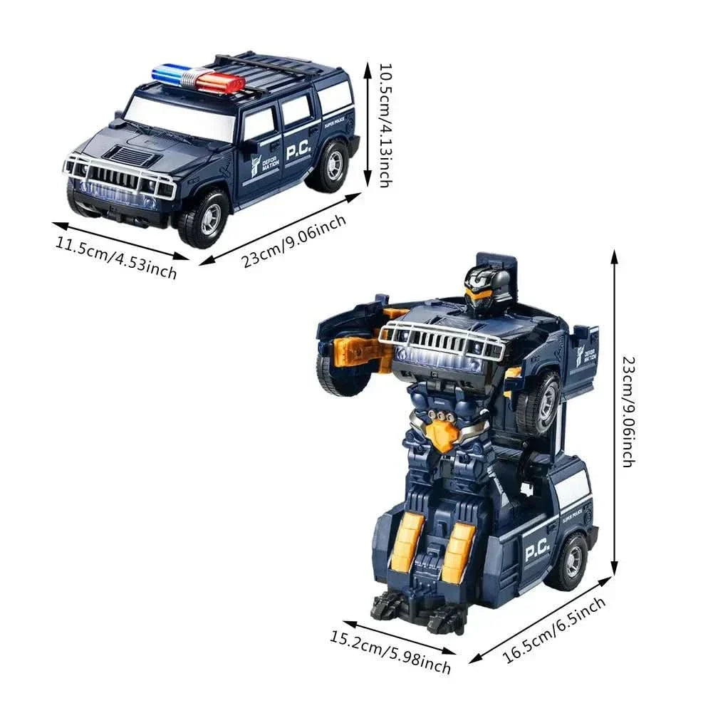 BowLift | 2-in-1 police car & robot with light & sound