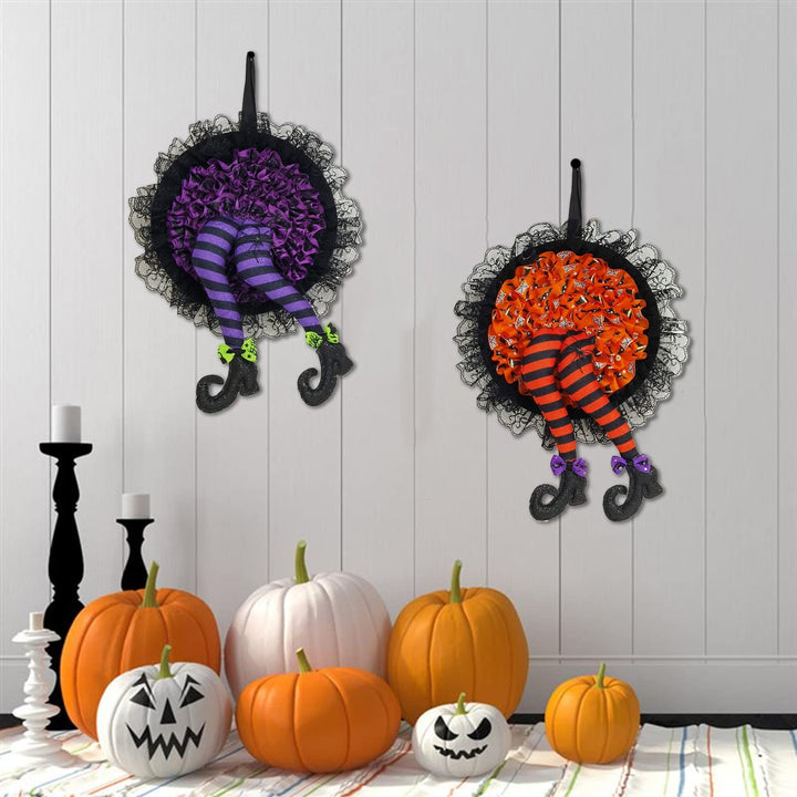 BowLift | Halloween Witch Long Leg Wreath