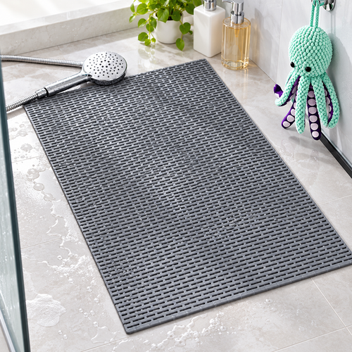 Non-Slip Quick-Dry Shower Mat with Drainage Grid Bowlift