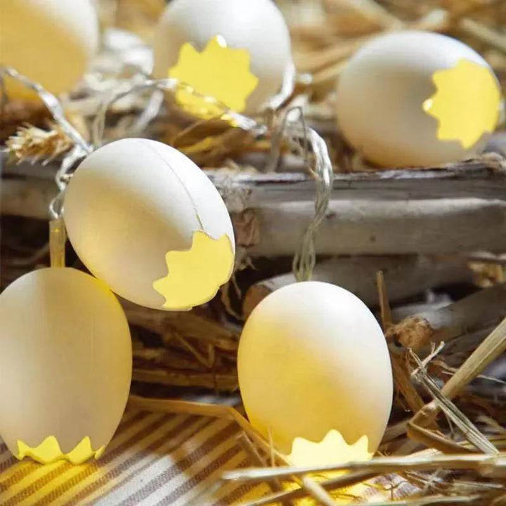 BowLift | New Easter Broken Shell Egg String Lights Led Egg Lanterns Flashing Lights String Lights Christmas Decoration Lights