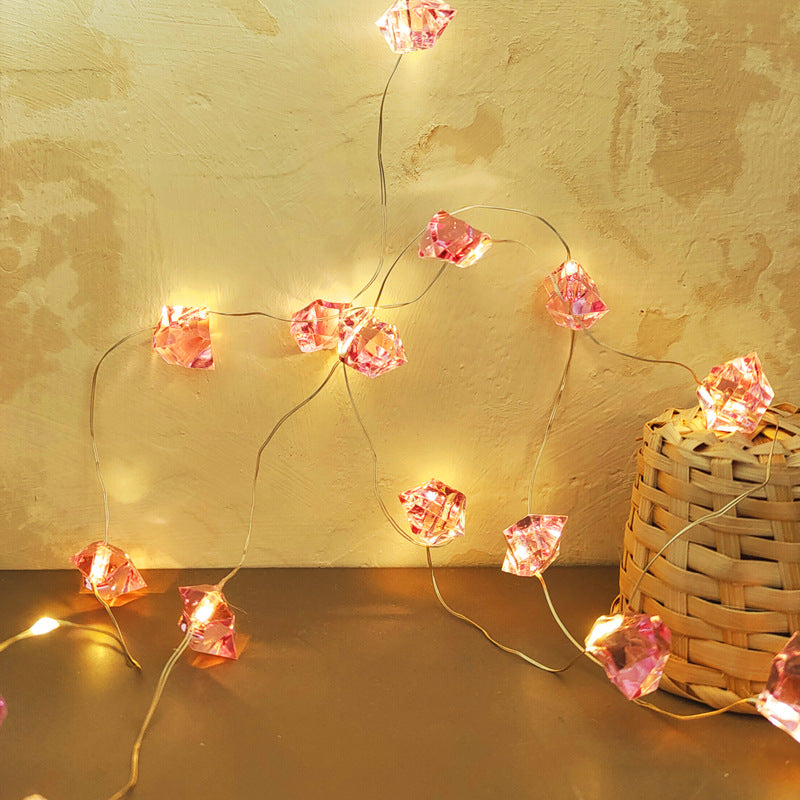 BowLift | Creative Irregular Gems String Lights Acrylic LED Decorative String Lights