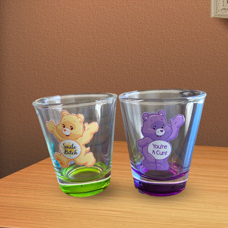 Swear Bears Shot Glasses Set, 6 Pieces | Bowlift