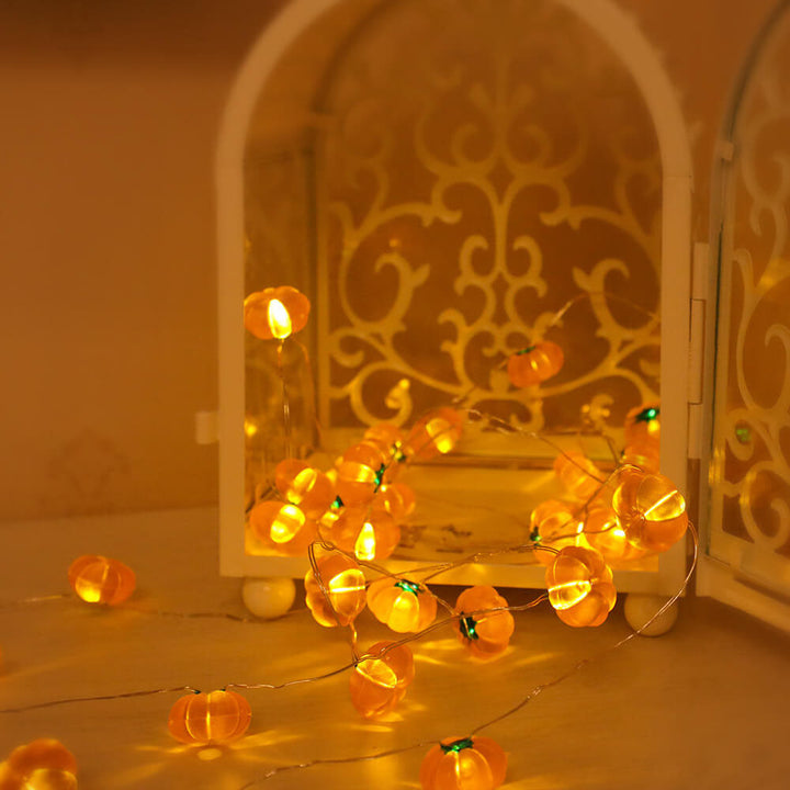 BowLift | Modern Thanksgiving Maple Acorn Pumpkin Decoration 30 LED String Lights