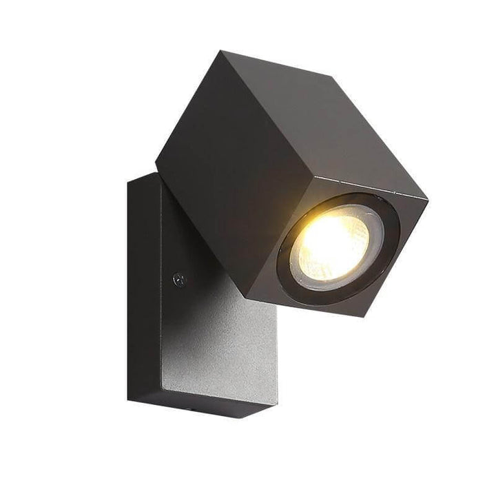 Modern Outdoor Waterproof Square Spotlight Adjustable Angle LED Garden Wall Sconce Lamp | Bowlift