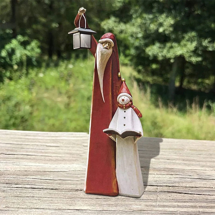 BowLift | Forest Snowman with Solar Lantern