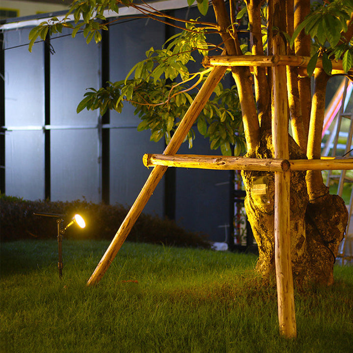 Contemporary Industrial ABS Solar Waterproof LED Spotlight Lawn Insert Light For Outdoor Patio | Bowlift