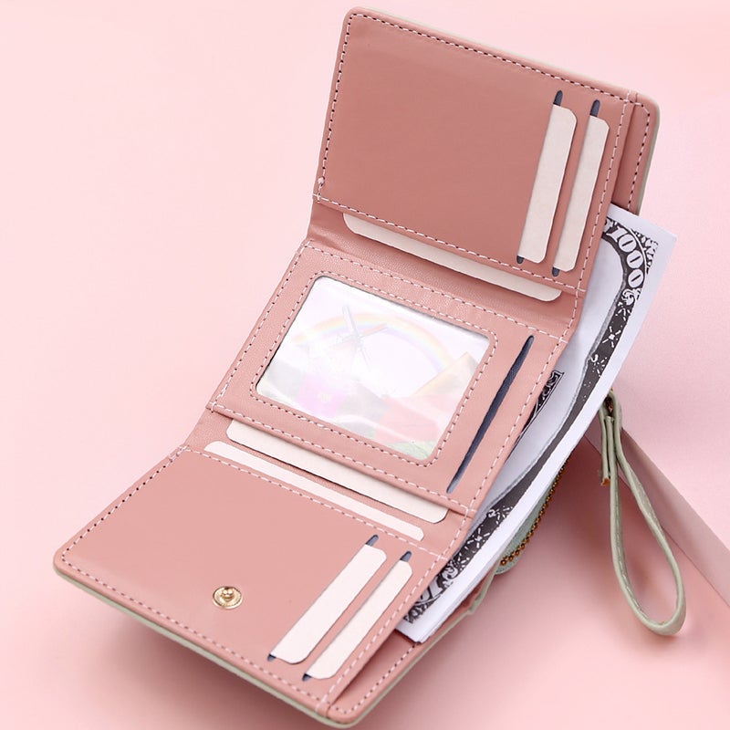 BowLift | Large Capacity Multi-Card Zipper Tri-Fold Coin Purse