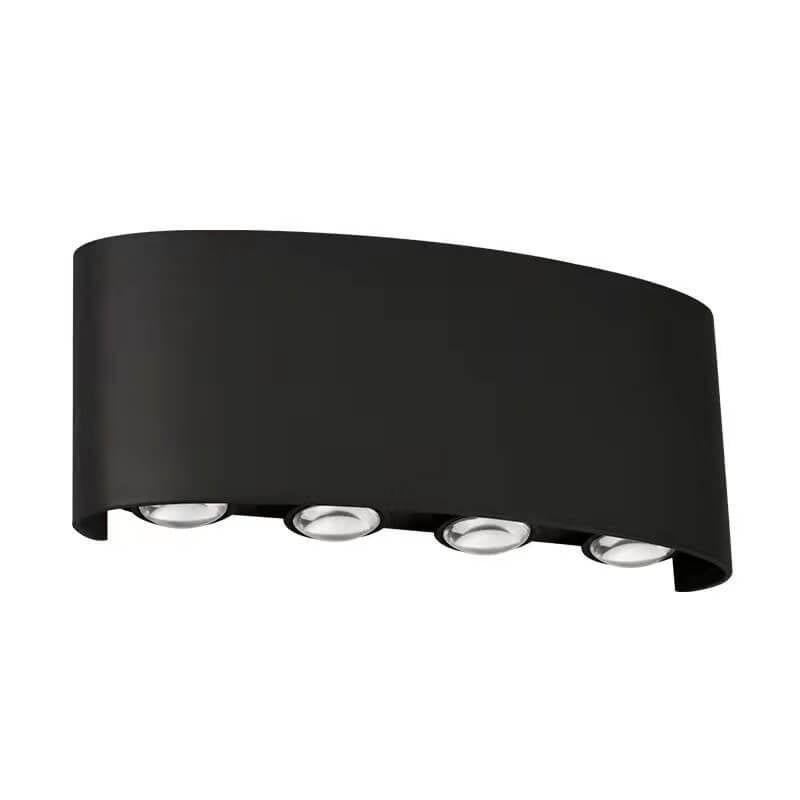 Modern Outdoor Arc Up and Down Spotlight LED Outdoor Waterproof Wall Sconce Lamp | Bowlift