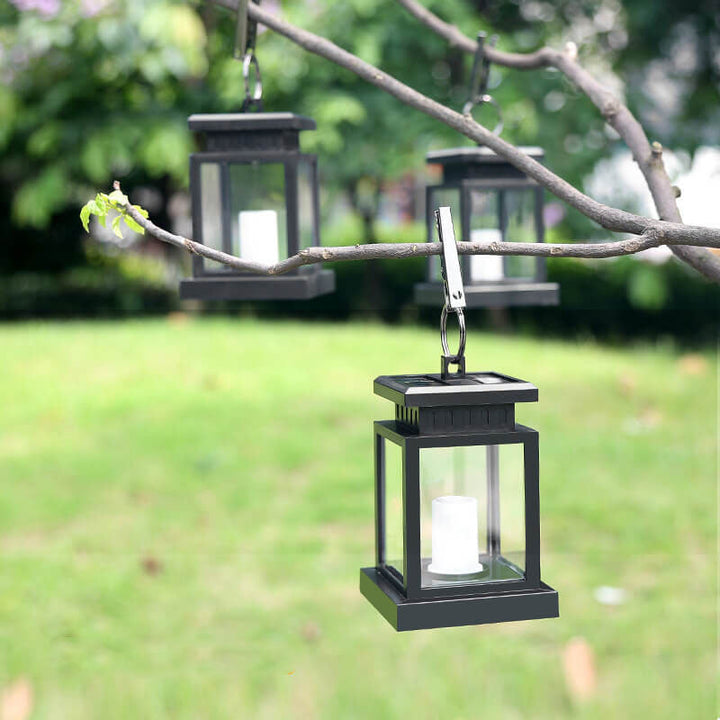 BowLift | Solar Retro Candle Lantern LED Outdoor Hanging Light