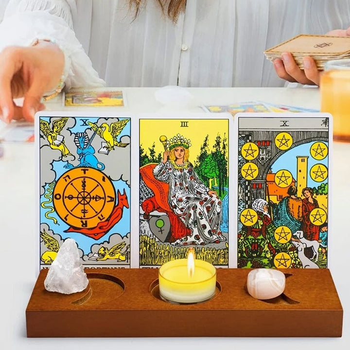Tarot Wooden Candlestick Ornament | Bowlift