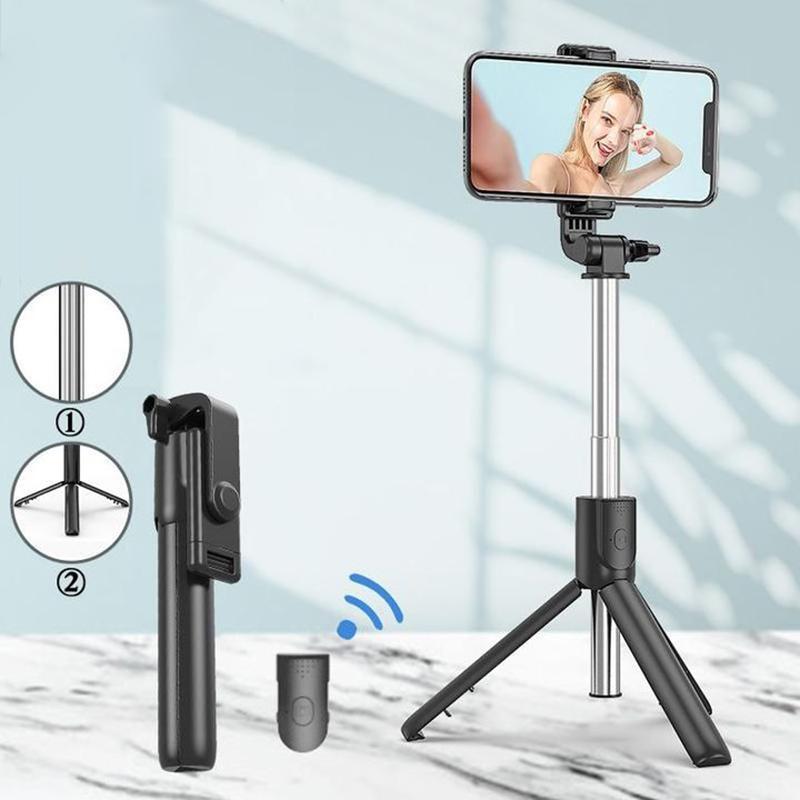 Tripod for selfie stick with Bluetooth remote control | Bowlift