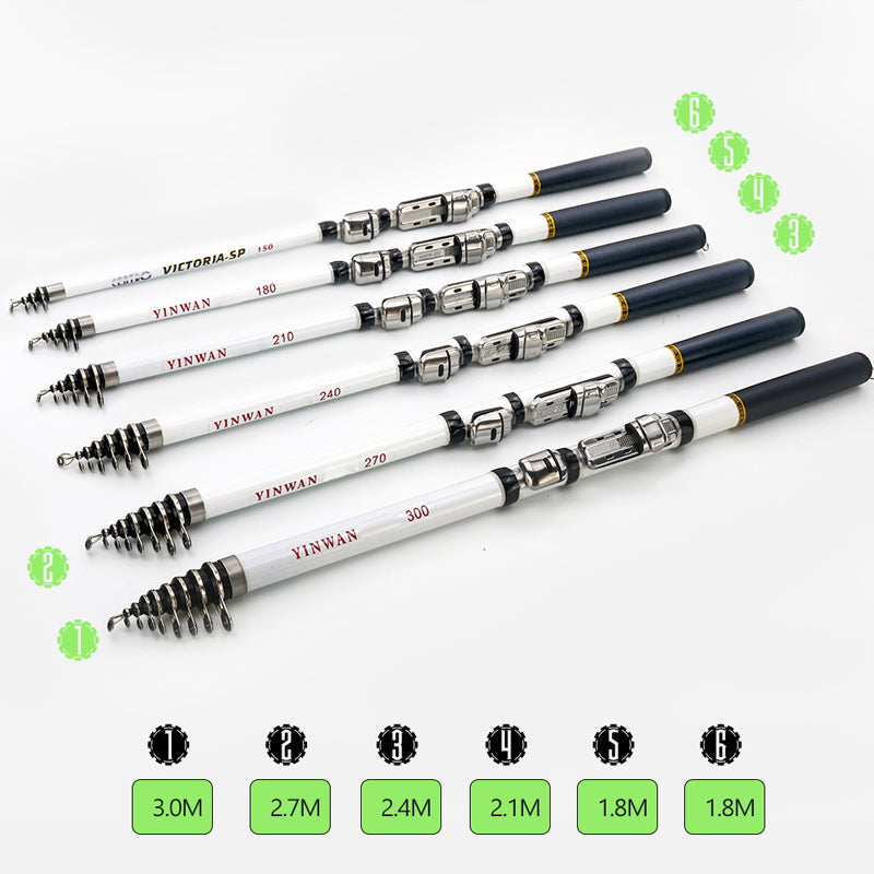 BowLift | Mini Seat Carbon Fiber Telescopic Rock Fishing Rod