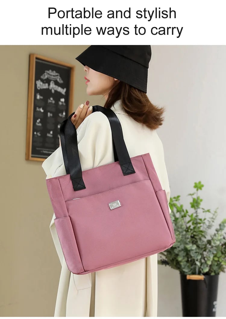 BowLift | Nylon shoulder bag with large capacity – water-repellent with multiple pockets