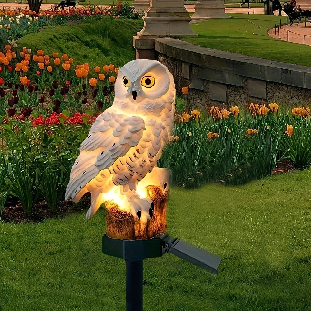 BowLift | Solar Garden Light Owl – LED Outdoor Light for Garden, Terrace and Balcony, weatherproof