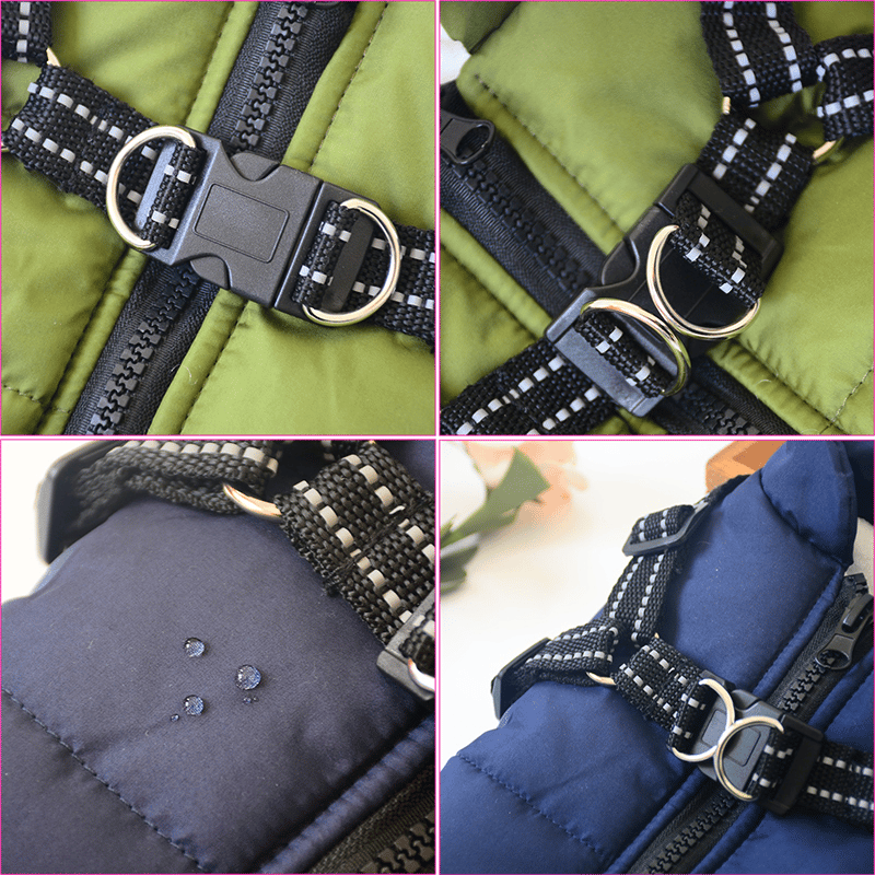 Winter Dog Jacket with Harness | Bowlift