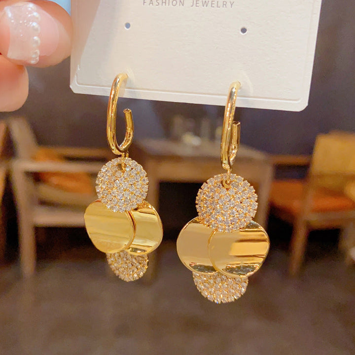 BowLift | Crystal Radiance Round Tassel Earrings