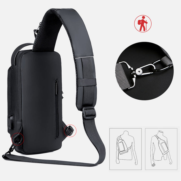Casual multifunctional anti-theft chest bag for men | Bowlift