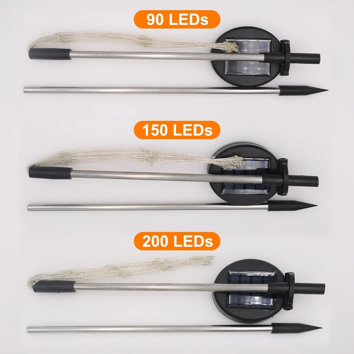 BowLift | 4 Piece Solar Firework Garden Lights - Weatherproof LED Decorative Lighting, Solar Energy for Garden and Patio