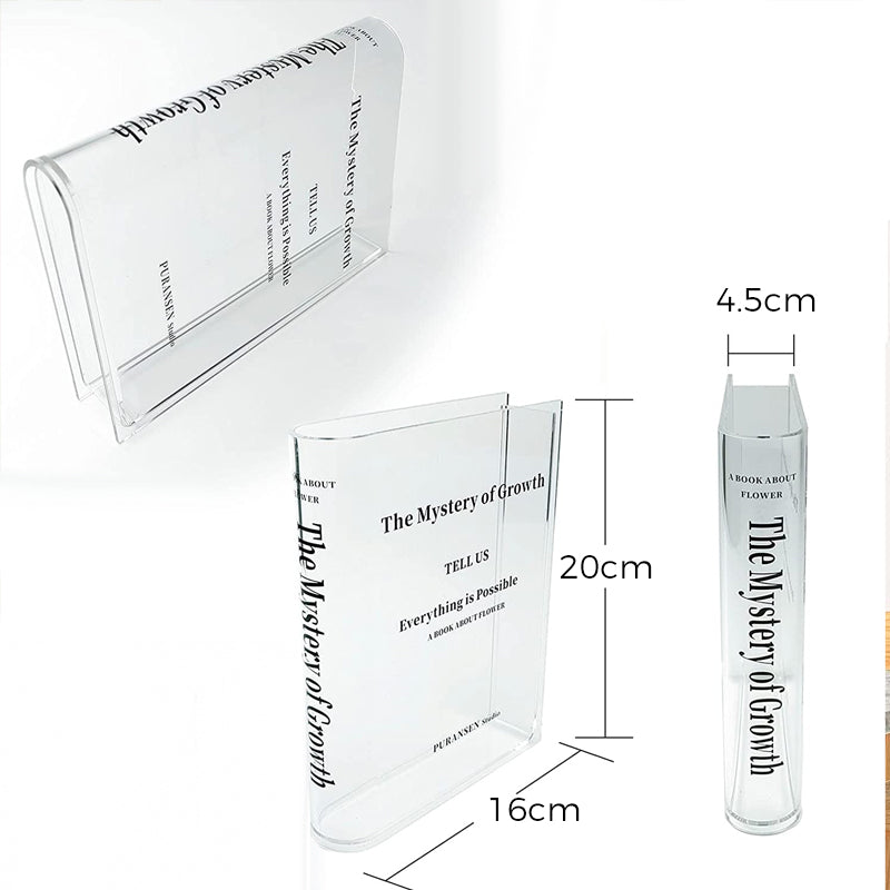 BowLift | Book Shape Acrylic Vase