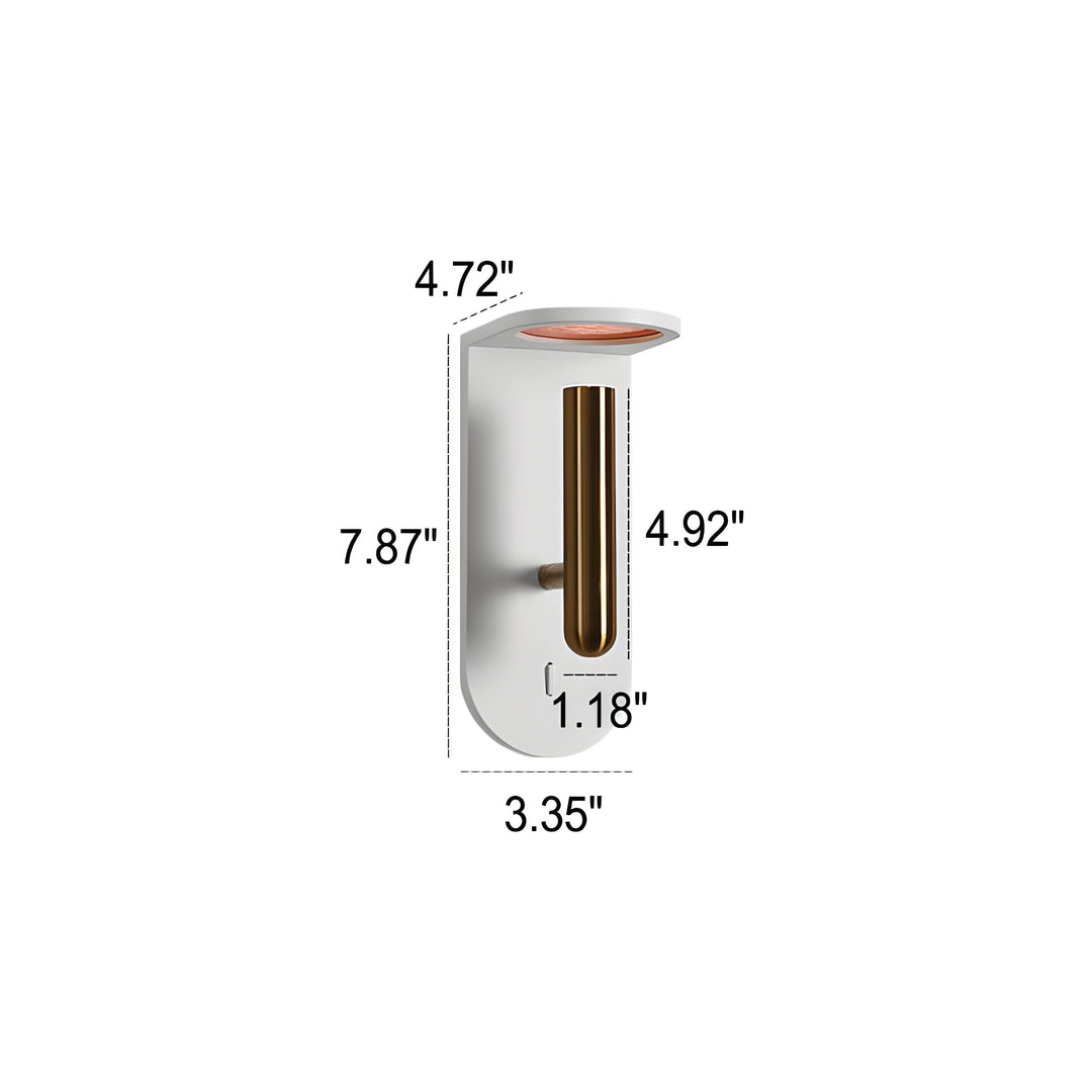 Adjustable Nordic LED Wall Light with Flame Effect Bowlift