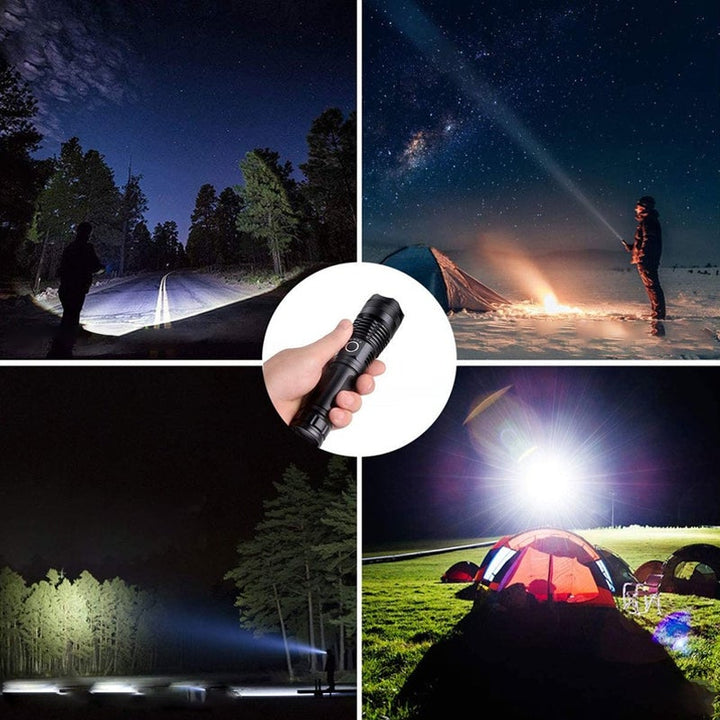 Waterproof Usb Rechargeable Glare Flashlight | Bowlift