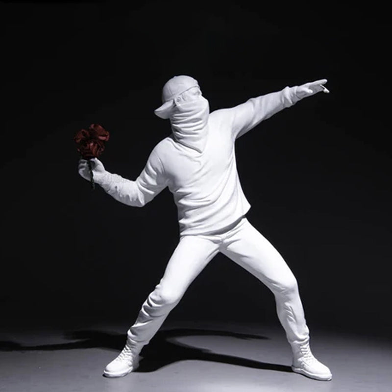 Banksy Flower Rioter Ornament | Bowlift